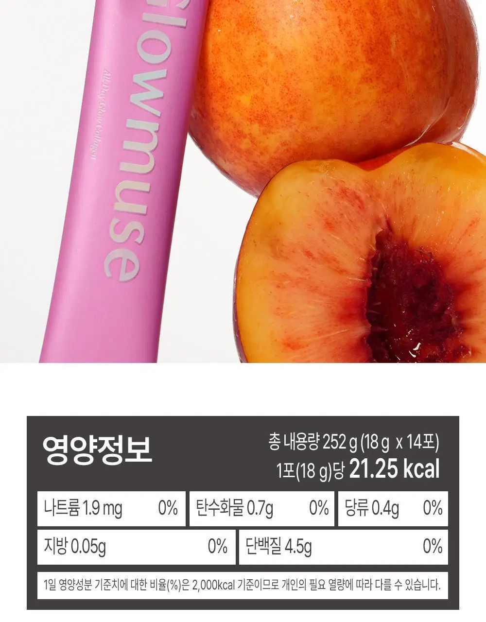 [리뷰이벤트/속광콜라겐] 글로우뮤즈 올데이 글로우 콜라겐 복숭아 14포 (14일분) 상세페이지 50